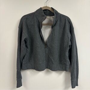 Zella Dark Gray Zip-Up Sweatshirt